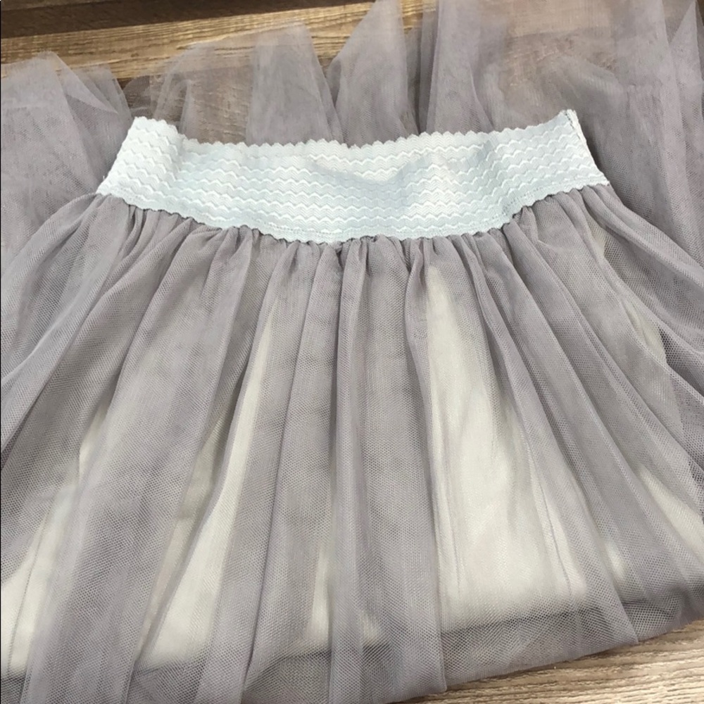 Grey tulle skirt
